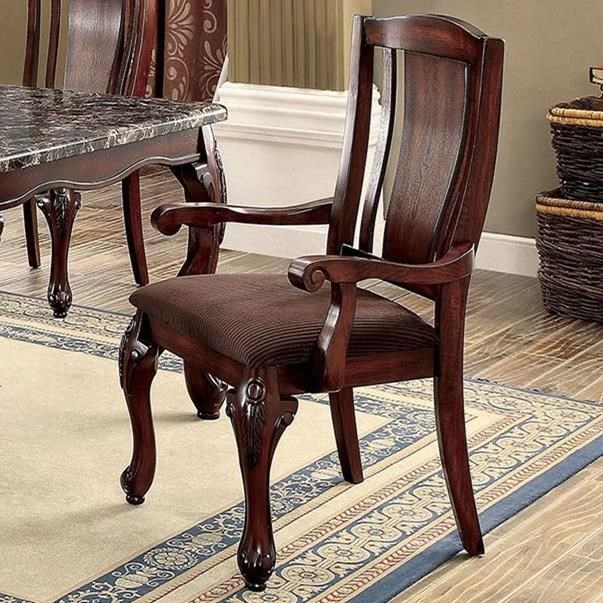 Furniture of America Johannesburg I Set of 2 Traditional Style Arm